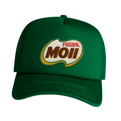 FULL CREAM 'FAAARK MOII' GREEN TRUCKER HAT