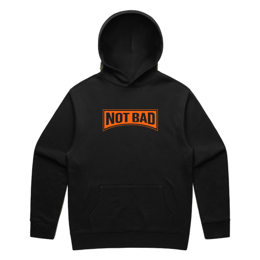 NOT BAD ESSENTIAL BLACK RELAX HOODIE