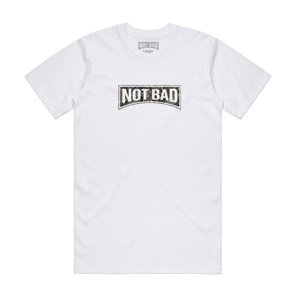 NOT BAD CAMO LOGO WHITE T-SHIRT