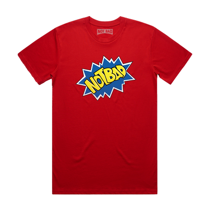 NOTBAD ATOMIC RED PREMIUM T-SHIRT