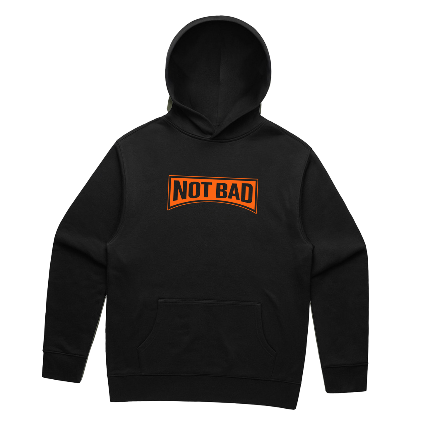 NOT BAD ESSENTIAL BLACK RELAX HOODIE