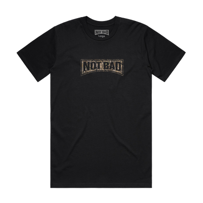 NOT BAD CAMO LOGO BLACK T-SHIRT