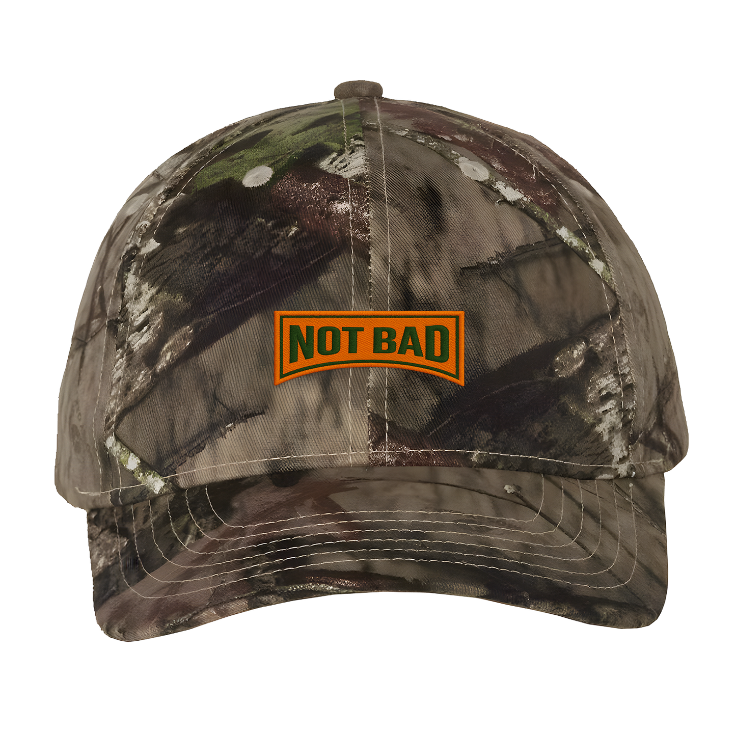 NOT BAD REALTREE CAMO LOGO DAD HAT